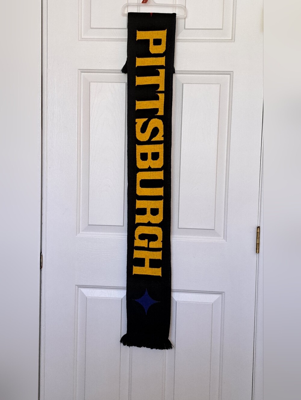 Source Unknown Black and Gold Pittsburgh Knit Scarf